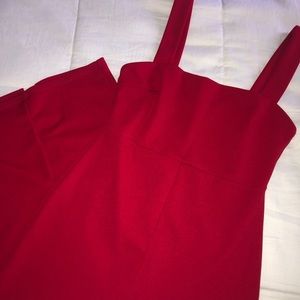 SOLD Red Naked wardrobe  midi dress